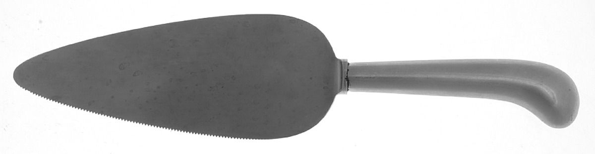 Old Buckingham (Stainless) Pie and Cake Server W/Stainless Blade & Pistol Hdl by Towle Silver-1