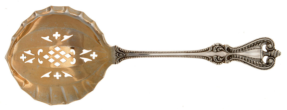 Old Colonial (Sterling, 1895, No Monograms) Large Confection Spoon by Towle Silver-1