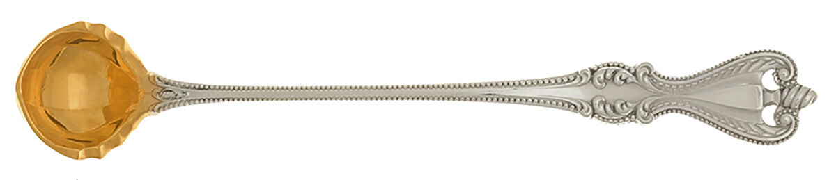 Old Colonial (Sterling, 1895, No Monograms) Mustard Spoon by Towle Silver-1