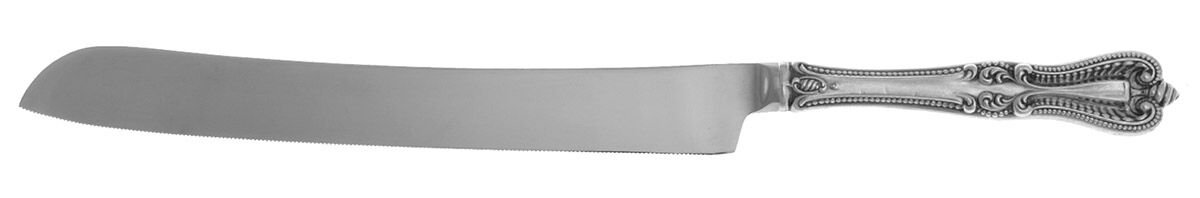 Old Colonial (Sterling, 1895, No Monograms) Wedding Cake Knife with Stainless Blade HC by Towle Silver-1