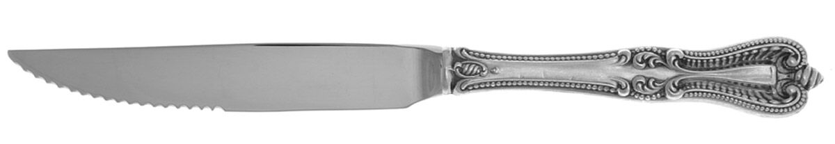 Old Colonial (Sterling, 1895, No Monograms) Steak Knife Individual Hollow, Serrate HC by Towle Silver-1