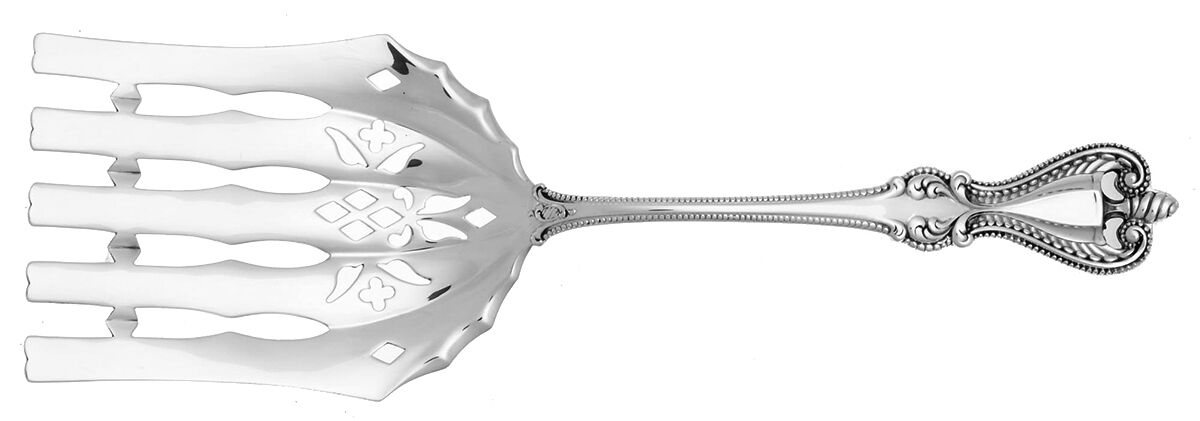 Old Colonial (Sterling, 1895, No Monograms) Large Solid Asparagus Serving Fork by Towle Silver-1
