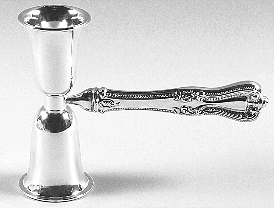 Old Colonial (Sterling, 1895, No Monograms) Double Jigger with Handle, Silverplate Bowls by Towle Silver-1
