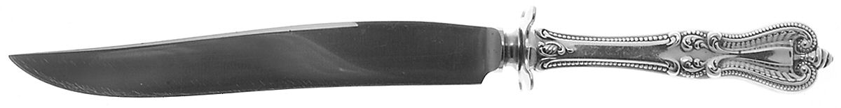 Old Colonial (Sterling, 1895, No Monograms) Small Carving Knife W/Sterling Guard by Towle Silver-1