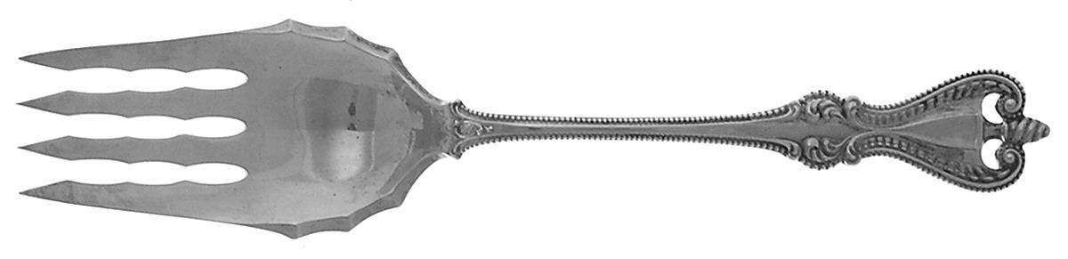 Old Colonial (Sterling, 1895, No Monograms) Solid Salad Serving Fork by Towle Silver-1