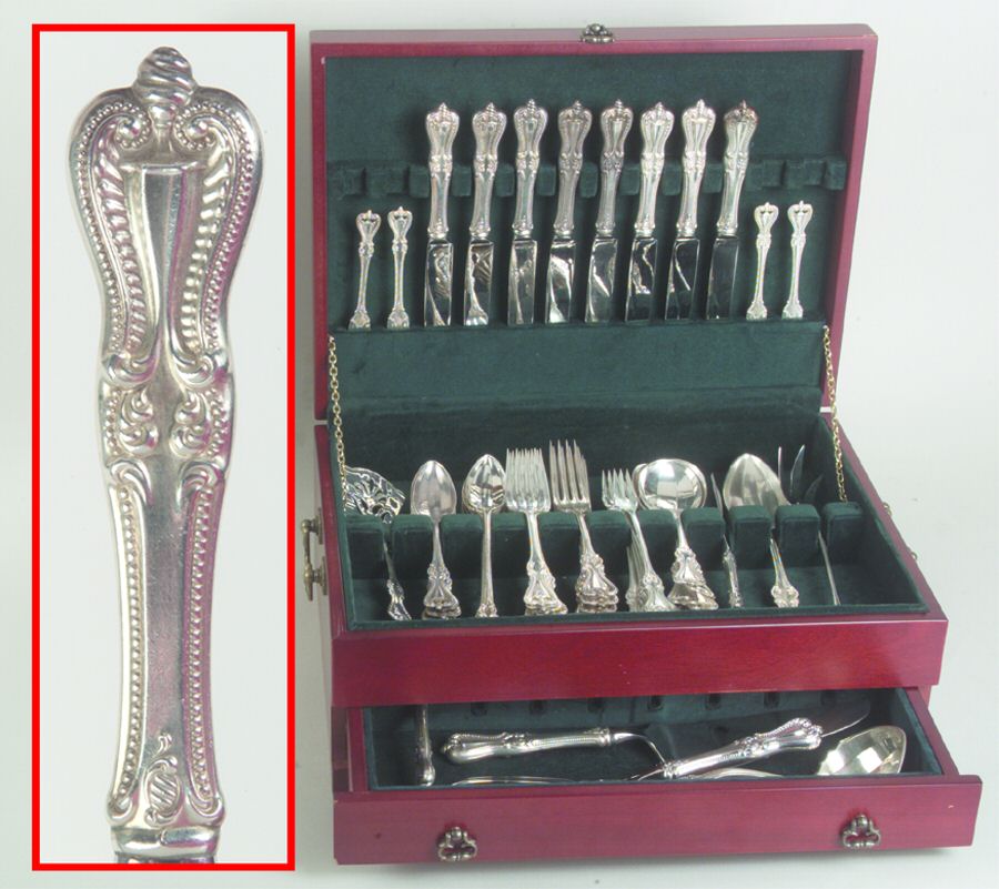 Old Colonial (Sterling, 1895, No Monograms) 78 Piece Set by Towle Silver-1
