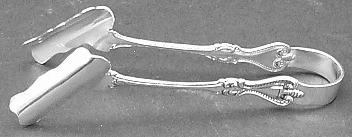 Old Colonial (Sterling, 1895, No Monograms) Solid Individual Asparagus Tongs by Towle Silver-1