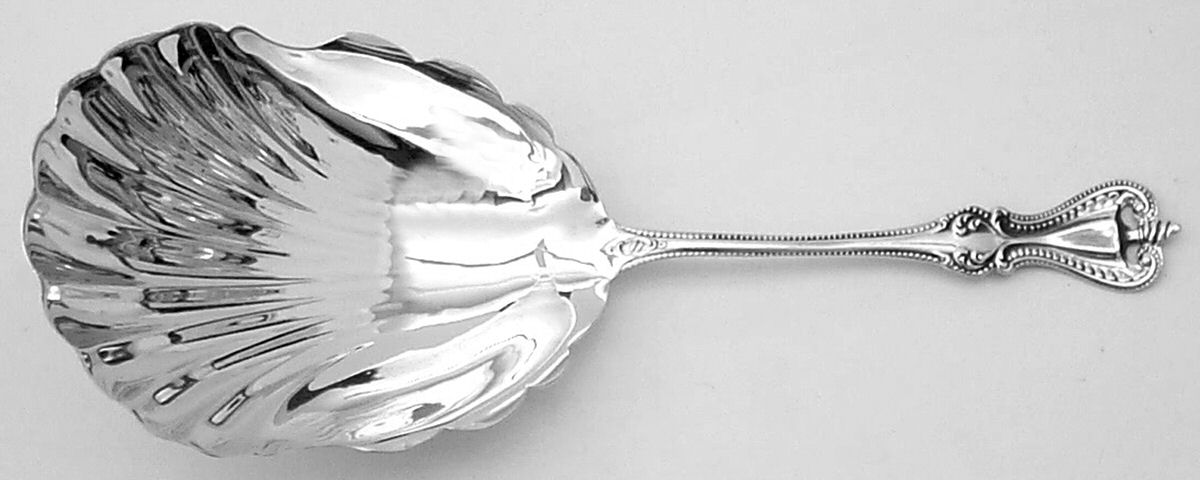 Old Colonial (Sterling, 1895, No Monograms) Cracker Spoon by Towle Silver-1