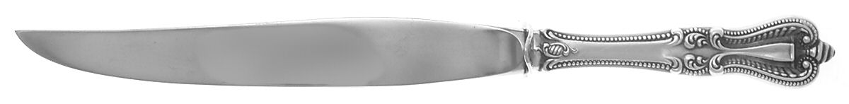 Old Colonial (Sterling, 1895, No Monograms) Small Carving Knife Stainless Blade W/Sterling Gua by Towle Silver-1
