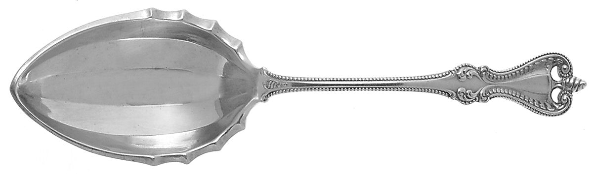 Old Colonial (Sterling, 1895, No Monograms) Large Jelly Spoon by Towle Silver-1