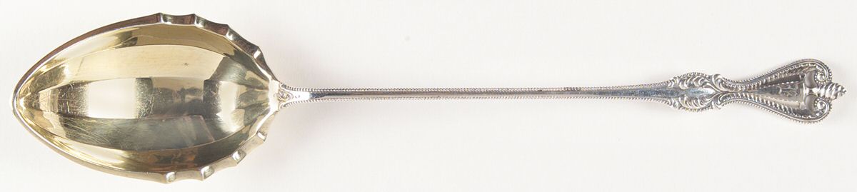 Old Colonial (Sterling, 1895, No Monograms) Large Lettuce Serving Spoon by Towle Silver-1