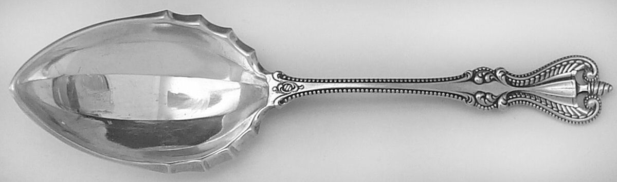 Old Colonial (Sterling, 1895, No Monograms) Preserve Spoon by Towle Silver-1