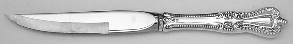 Old Colonial (Sterling, 1895, No Monograms) Individual Steak Knife w/Bevel Blade by Towle Silver-1