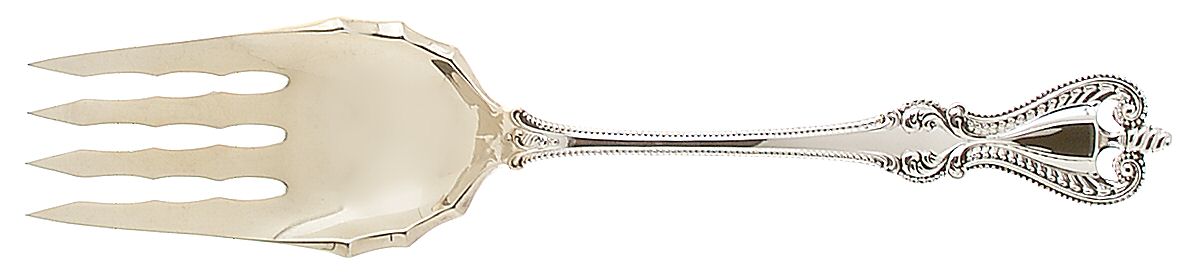Old Colonial (Sterling, 1895, No Monograms) Solid Salad Serving Fork by Towle Silver-1