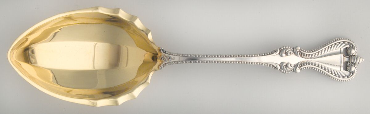 Old Colonial (Sterling, 1895, No Monograms) Preserve Spoon by Towle Silver-1