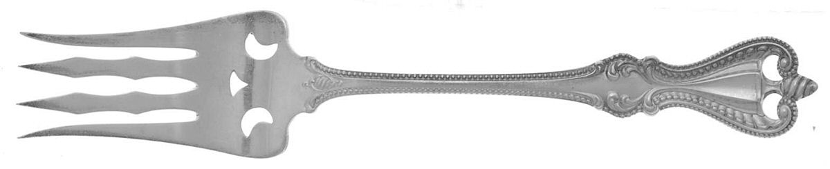 Old Colonial (Sterling, 1895, No Monograms) Old Style Salad Fork by Towle Silver-1