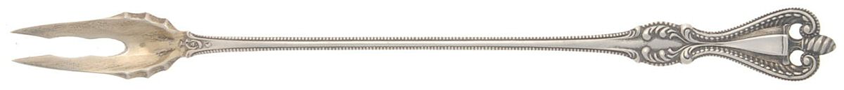 Old Colonial (Sterling, 1895, No Monograms) Long Handle Olive Fork by Towle Silver-1