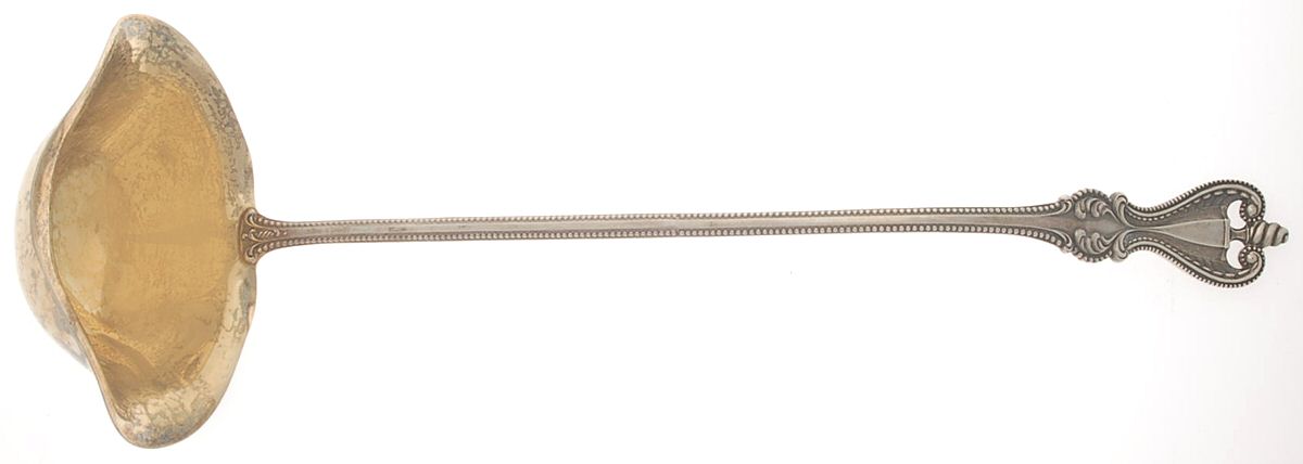Old Colonial (Sterling, 1895, No Monograms) Punch Ladle Solid Piece by Towle Silver-1