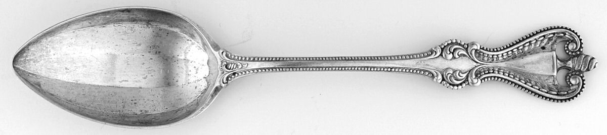 Old Colonial (Sterling, 1895, No Monograms) Small Tablespoon (Serving Spoon) by Towle Silver-1