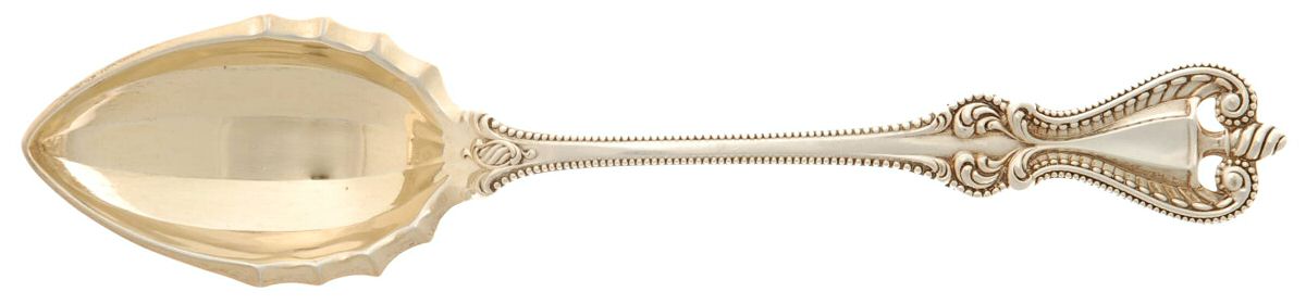 Old Colonial (Sterling, 1895, No Monograms) Fruit/Orange Spoon by Towle Silver-1