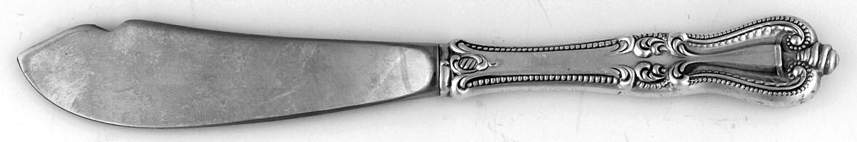 Old Colonial (Sterling, 1895, No Monograms) Hollow Handle Master Butter Knife by Towle Silver-1