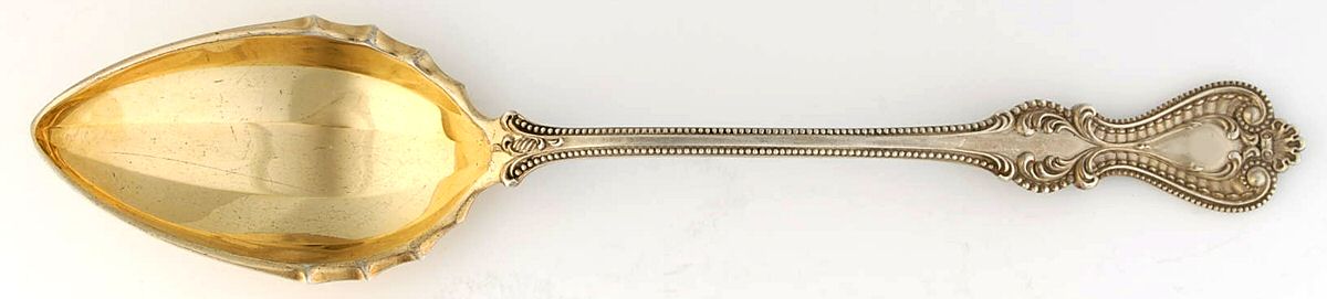 Old Colonial (Sterling, 1895, No Monograms) Oversize Solid Salad Serving Spoon by Towle Silver-1