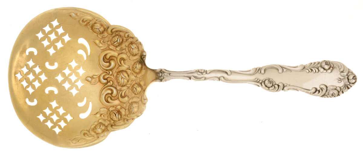 Old English (Sterling, 1892, No Monos) Tomato Server, Solid Piece by Towle Silver-1