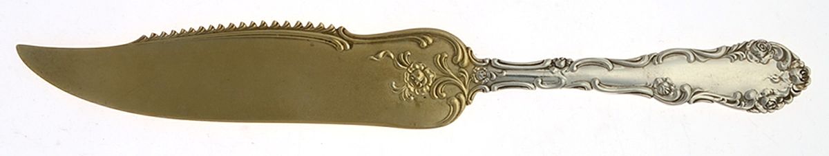 Old English (Sterling, 1892, No Monos) Cake Saw Solid Piece by Towle Silver-1