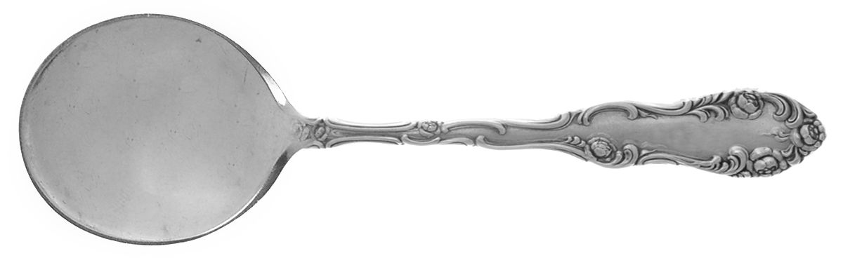 Old English (Sterling, 1892, No Monos) Large Chocolate Spoon by Towle Silver-1