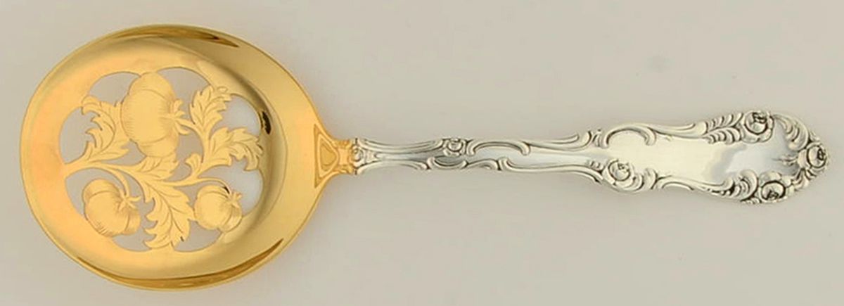 Old English (Sterling, 1892, No Monos) Old Style Tomato Server, Solid Piece by Towle Silver-1