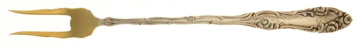 Old English (Sterling, 1892, No Monos) Chow Chow Fork by Towle Silver-1