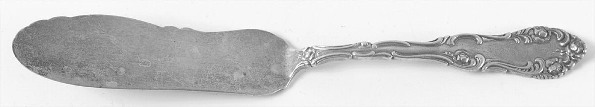 Old English (Sterling, 1892, No Monos) Flat Handle Master Butter Knife by Towle Silver-1