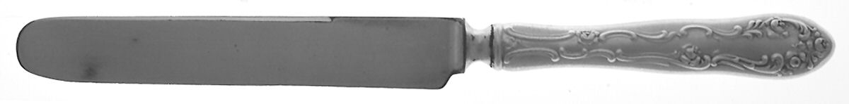 Old English (Sterling, 1892, No Monos) Old French Hollow Knife with Bolster by Towle Silver-1
