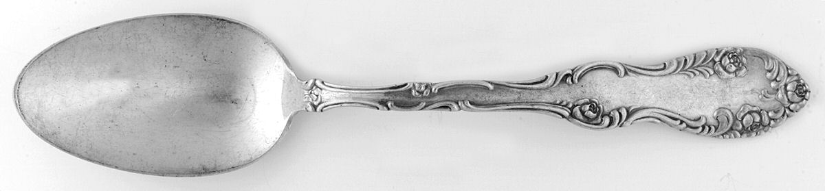 Old English (Sterling, 1892, No Monos) Tablespoon (Serving Spoon) by Towle Silver-1