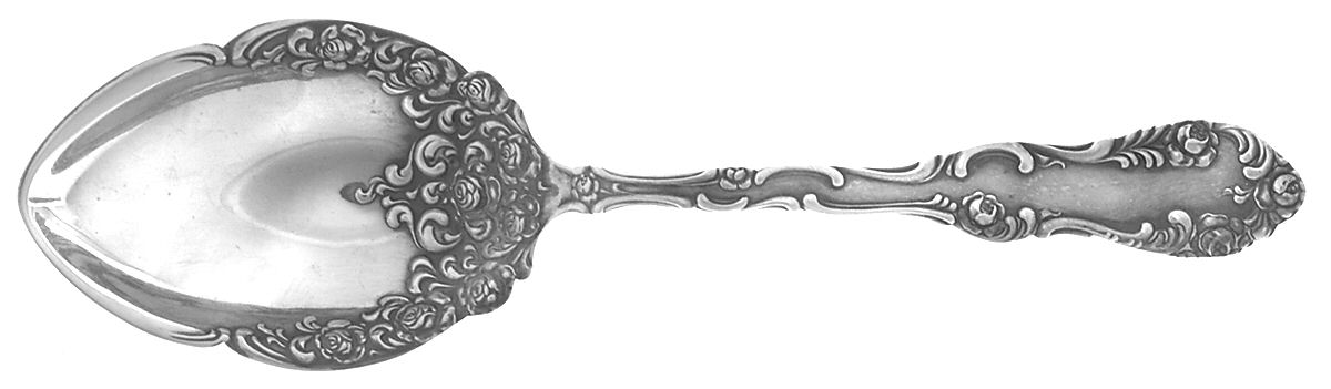Old English (Sterling, 1892, No Monos) Large Jelly Spoon by Towle Silver-1