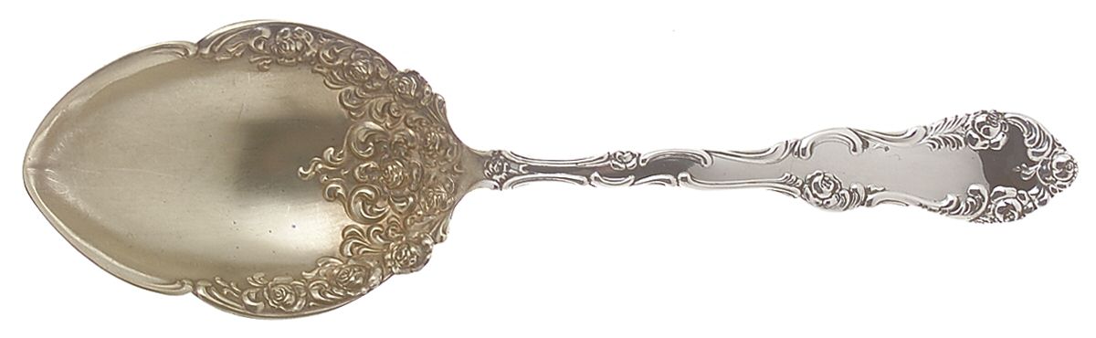 Old English (Sterling, 1892, No Monos) Large Jelly Spoon by Towle Silver-1
