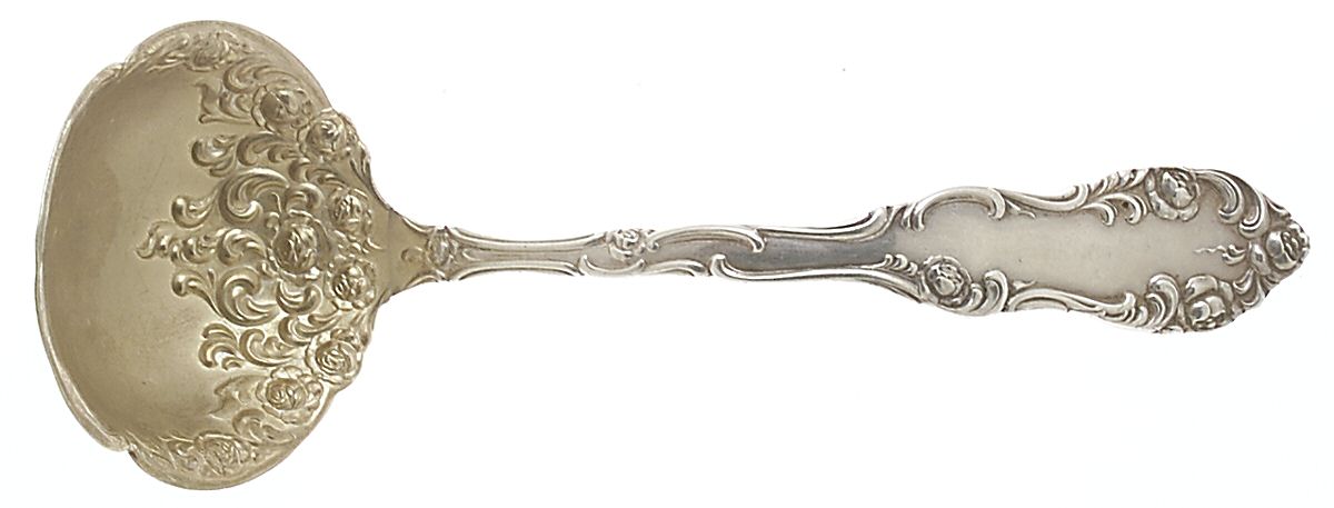 Old English (Sterling, 1892, No Monos) Solid Gravy Ladle by Towle Silver-1