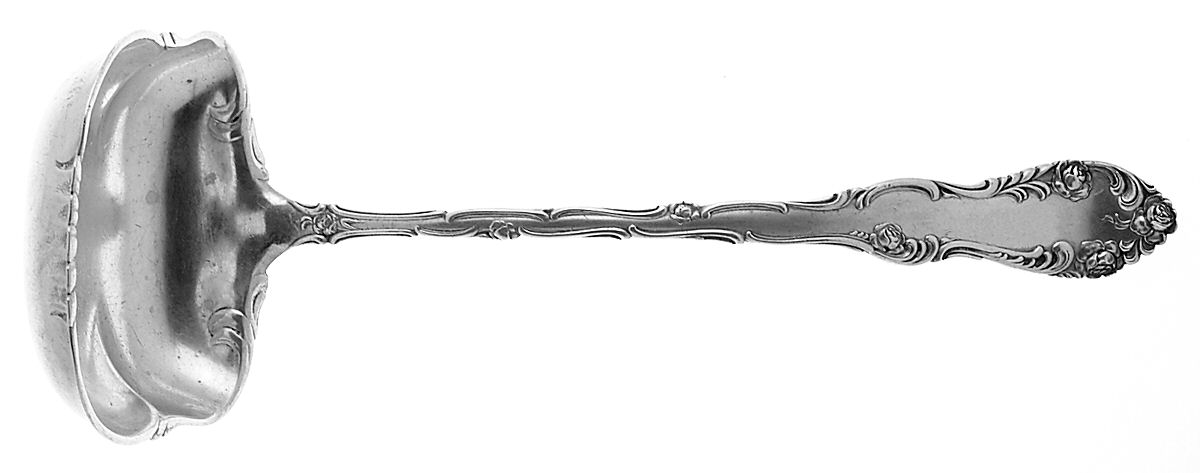 Old English (Sterling, 1892, No Monos) Oyster Ladle Solid Piece by Towle Silver-1