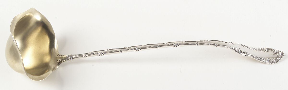 Old English (Sterling, 1892, No Monos) Punch Ladle Solid Piece by Towle Silver-1