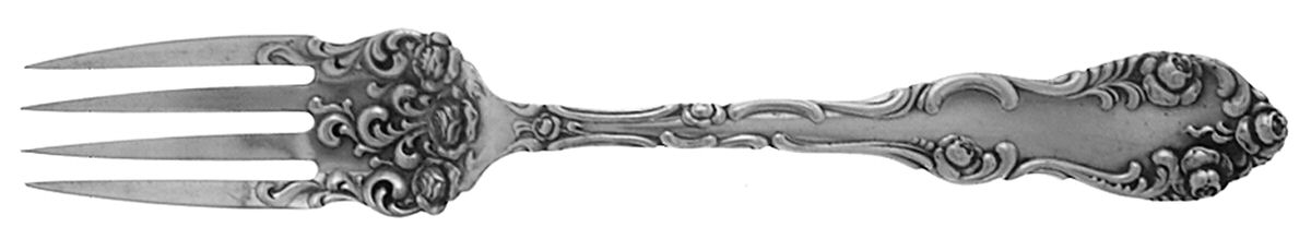 Old English (Sterling, 1892, No Monos) Old Style Salad Fork by Towle Silver-1