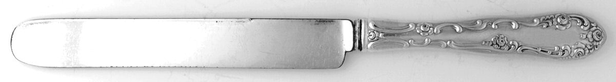 Old English (Sterling, 1892, No Monos) Old French Hollow Knife by Towle Silver-1