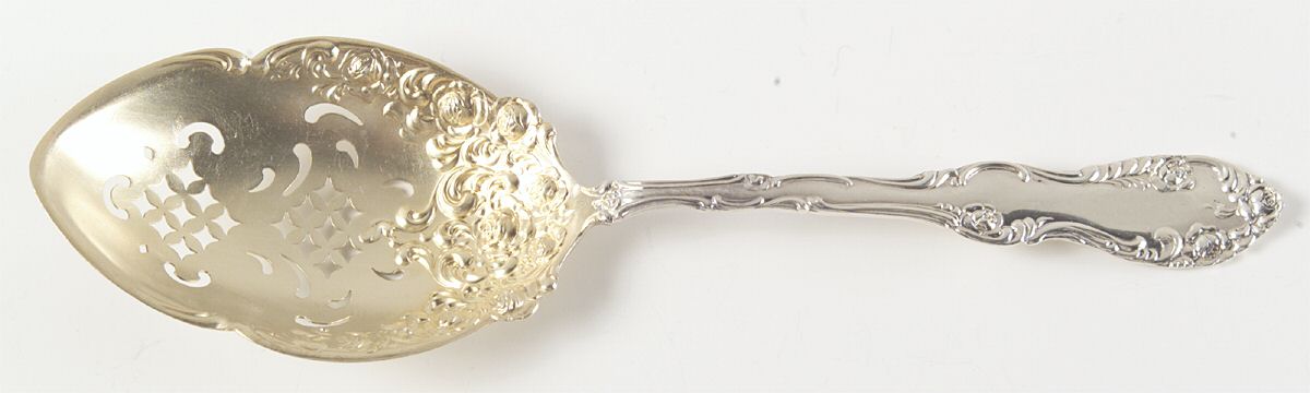 Old English (Sterling, 1892, No Monos) Ice Serving Spoon Large by Towle Silver-1