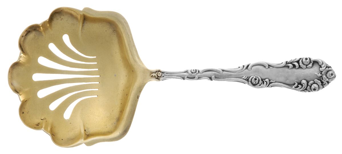 Old English (Sterling, 1892, No Monos) Solid Bon Bon Spoon by Towle Silver-1