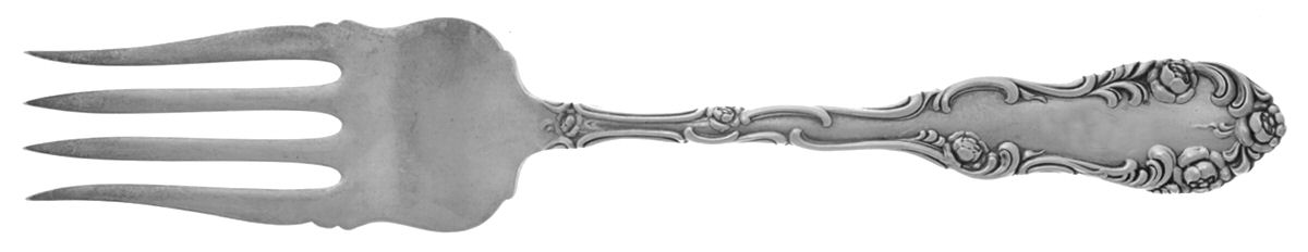 Old English (Sterling, 1892, No Monos) Large Chipped Beef Fork by Towle Silver-1