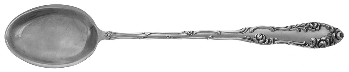 Old English (Sterling, 1892, No Monos) Relish Spoon by Towle Silver-1