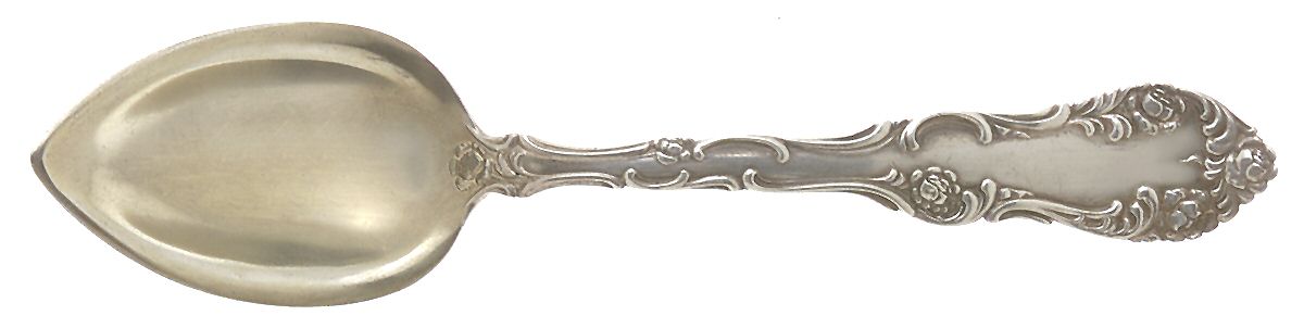 Old English (Sterling, 1892, No Monos) Fruit/Orange Spoon by Towle Silver-1