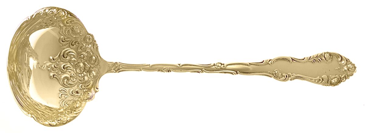 Old English (Sterling, 1892, No Monos) Solid Soup Ladle by Towle Silver-1