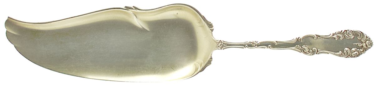 Old English (Sterling, 1892, No Monos) Small Solid Fish Serving Knife by Towle Silver-1