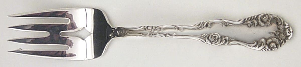 Old English (Sterling, 1892, No Monos) Dessert Fork by Towle Silver-1