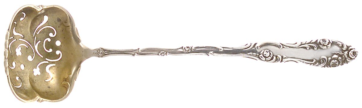 Old English (Sterling, 1892, No Monos) Large Sugar Sifter by Towle Silver-1